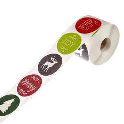 100-500pcs Merry Christmas Handmade Sticker Card Box Package Thank You Seal Label Wedding Party Supplies (Online Order Only)