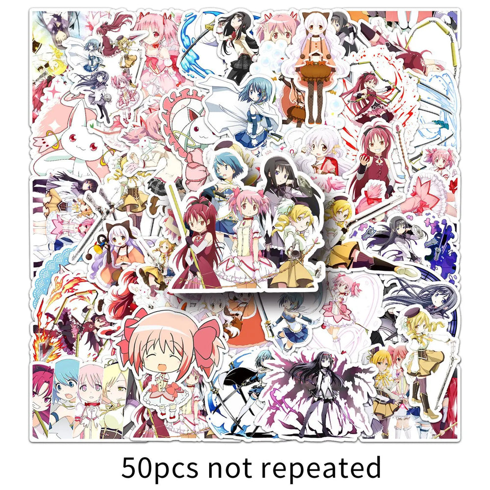 10/30/50PCS Puella Magi Madoka Magica Stickers Magic Girl Animation Decals Fridge Luggage Laptop Phone Guitar Sticker Kids Toys (ONLINE ORDER ONLY)