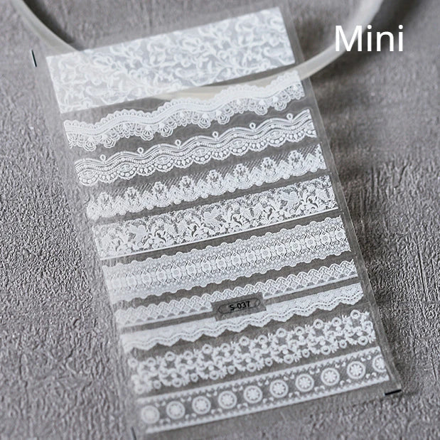 Chic Halo Dyeing Zebra Stripes Tender Black White Line Design Crescent Moon Arc Adhesive Nail Art Sticker Relief Manicure Decals (Online Order Only)