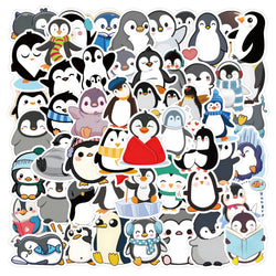 Cute Penguin Stickers 10/30/60PCS for Laptop, Phone, Guitar, Car, Bike, Skateboard (ONLINE ORDER ONLY)