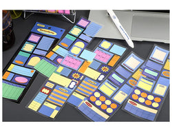 6pcs/lot Inspiration Records Series Writable Sticker Diary Scrapbooking Collage Sticky Note Decoration Sticker Kawaii Stationery (Online Order Only)