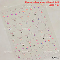 Black Silver Gold Dark Rococo Line Bowknot Wing Key Love Lock Star Tassel Pendant Heart Adhesive Nail Art Sticker Manicure Decal (ONLINE ORDER ONLY)