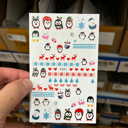 1PCS Laser Gold Snowflake Christmas Tree Nail Sticker 3D Adhesive Nail Decals Nail Art Accessories New Christmas Decoration 2024 (ONLINE ORDER ONLY)