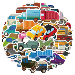 Cartoon Car Stickers 10/30/51Pcs for Suitcase, Skateboard, Laptop, Luggage, Phone, Car DIY Decals (Online Order Only)