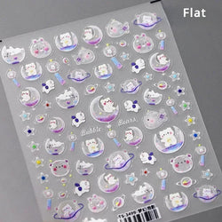Lovely Dog Puppy Dream Heart Flower Star Pizza Food Sugar Skewers Strawberry Desserts Adhesive Nail Art Stickers Manicure Decals (Online Order Only)