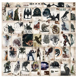 10/50pcs Vintage Great Cthulhu Mythos Monster Stickers Poster Decals Laptop Skateboard Phone Suitcase Waterproof Sticker Kid Toy (Online Order Only)