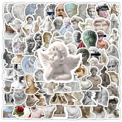 10/30/50/100PCS David Angel Art Statuary Stickers Decals Decoration DIY Waterproof Phone Laptop Fridge Guitar Car Sticker Toys (ONLINE ORDER ONLY)