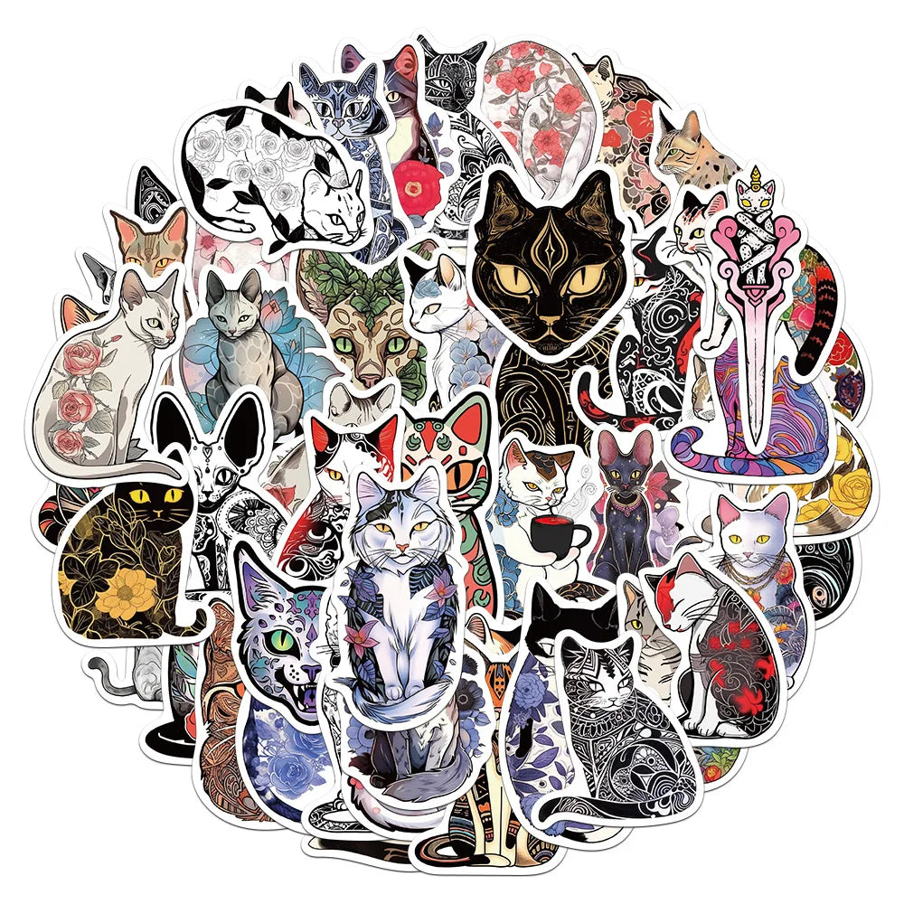 Cute Cartoon Animal Stickers Decal for Laptop, Motorcycle, Luggage, Snowboard, Fridge - 10/30/50pcs (ONLINE ORDER ONLY)