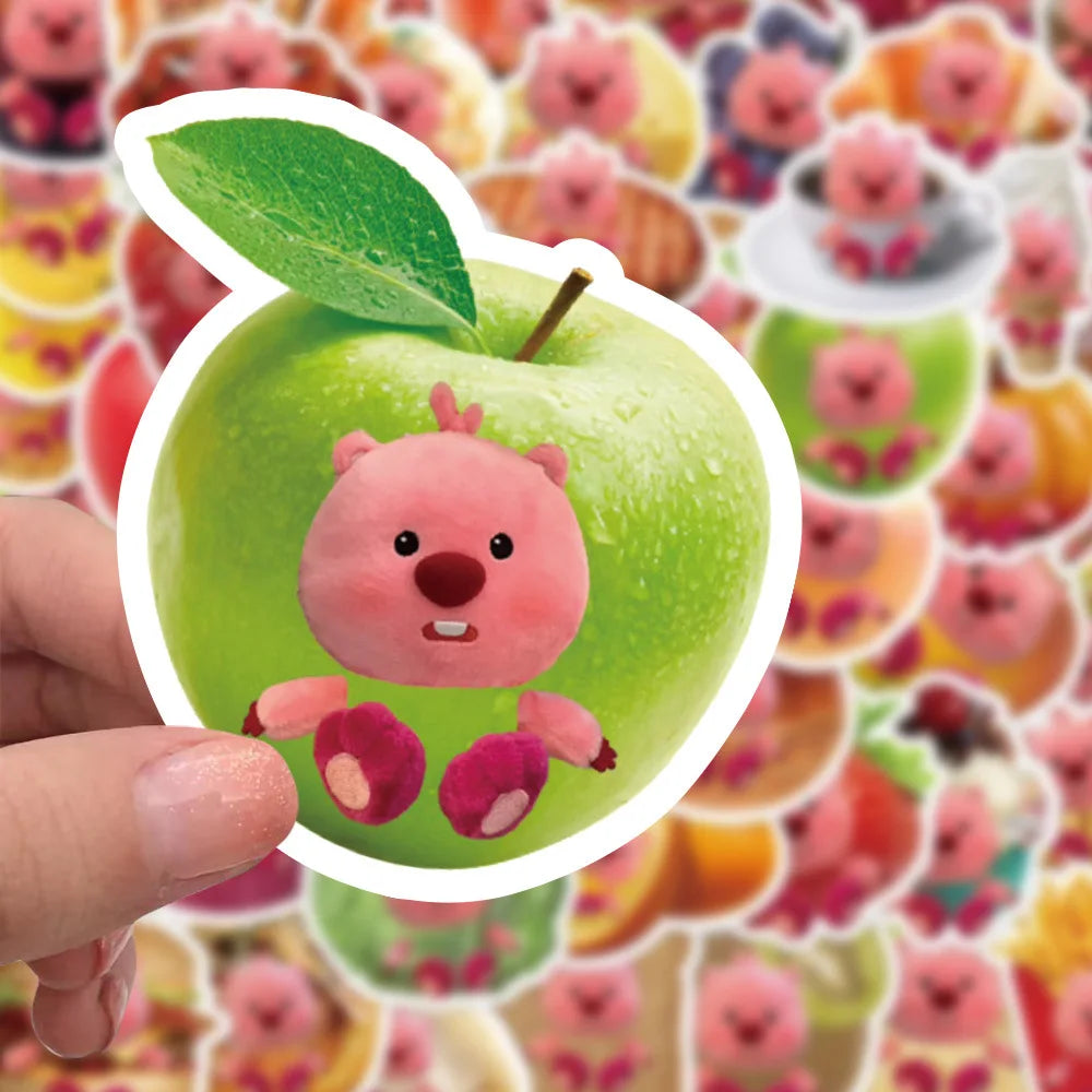 10/30/70PCS Cute Cartoon Loopy Stickers Funny Meme Decals Decoration DIY Stationery Phone Laptop Bike Kids Kawaii Sticker Toys (Online Order Only)