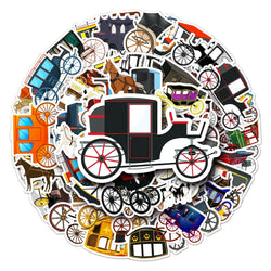 50Pcs Cartoon Waterproof Vinyl Stickers for Skateboard Snowboard (ONLINE ORDER ONLY)