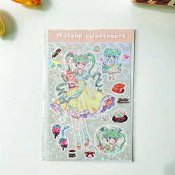 Ins Cute Angel Princess Baseball Girl Sticker Scrapbooking DIY Album Decoration Sticker Aesthetic Personalized Kawaii Stationery (ONLINE ORDER ONLY)