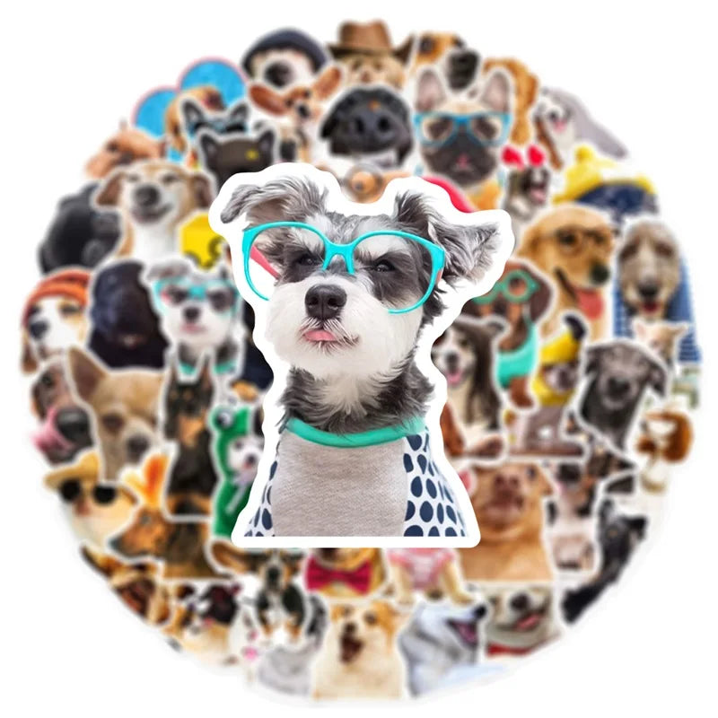 10/30/50PCS Cartoon Life Dog Children's PVC Sticker Aesthetic Decoration Scrapbooking Stationery School Supplies for Kids (ONLINE ORDER ONLY)