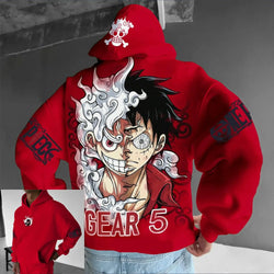 One Piece Luffy Gear 5 Nika Anime Hoodie Streetwear (ONLINE ORDER ONLY)
