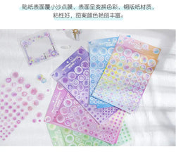 1pcs Cute Colorful Bubble Series Stickers Ins Basis Dot Laser Decoration Sticker Diary Scrapbooking DIY Album Kawaii Stationery (ONLINE ORDER ONLY)