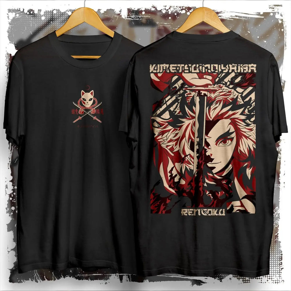 Rengoku Flame Hashira Graphic Tee Demon Slayer Shirt (ONLINE ORDER ONLY)