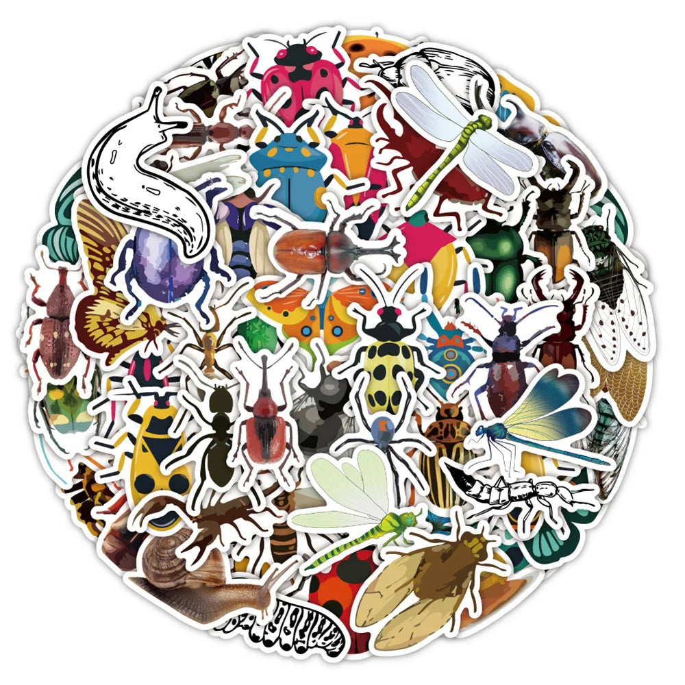 Animal Butterfly Cartoon Stickers for Phone Laptop Luggage Skateboard - 10/30/60PCS (ONLINE ORDER ONLY)