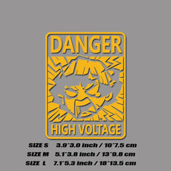 ”DANGER！HIGH VOLTAGE“Agatsuma Zenitsu DECAL,CREATIVE&FUNNY DECAL ,FOR new energy automobile,HIGH quality! (ONLINE ORDER ONLY)