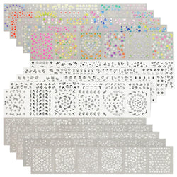 30 Sheets Cherry Blossom Nail Art Stickers White Flower Self-Adhesive Nail Decals with Assorted Floral Patterns for Manicuring * (Online Order Only)
