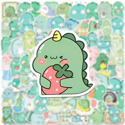 10/30/50/100pcs Cute Cartoon Dinosaur Graffiti Stickers Kids Toy Notebook Laptop Phone Luggage Album Diary Decoration Sticker (ONLINE ORDER ONLY)