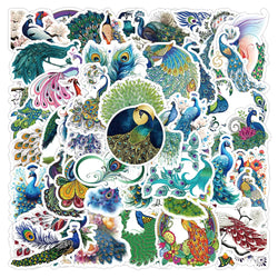 Peacock Cartoon Graffiti Stickers Waterproof Decorative 10/30/50pcs (Online Order Only)