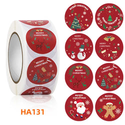 500Pcs Christmas Stickers 1inch Snowflakes Holiday Stickers Xmas Gift Label for Envelope Box Gift Decor (ONLINE ORDER ONLY)