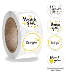 500pcs/roll Handmade with Love Letter Stickers Thank You Stickers Labels Wedding Box Gift Packing Decoration Stationery Stickers (ONLINE ORDER ONLY)