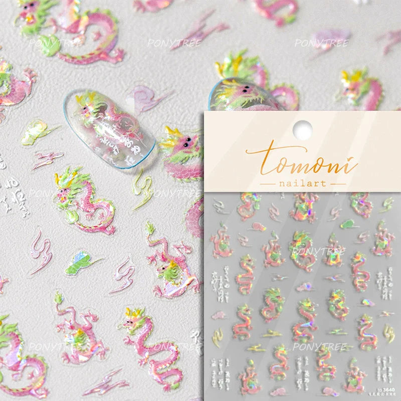 White Pink Baby Child Angel Wing Heart Bowknot Leaves Key Star Cupid's Arrow Archery Adhesive Nail Art Stickers Manicure Decals (ONLINE ORDER ONLY)
