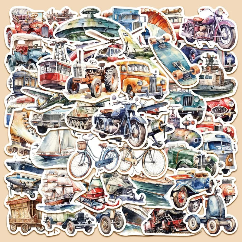 50pcs Cartoon Tool Stickers for Helmet, Wall, DIY Decoration (Online Order Only)