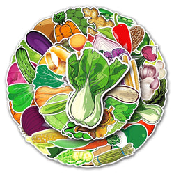 Cartoon Vegetable Stickers Decals Waterproof DIY Laptop Fridge Notebook Wholesale (Online Order Only)