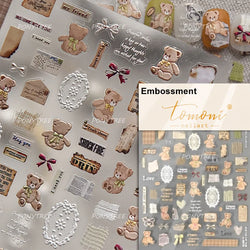 Retro White Lace Bandage Line Bowknot Irregular Fabric Cording Square Calligraphy Adhesive Nail Art Sticker 3D Manicure Decals (ONLINE ORDER ONLY)