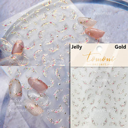 Blow Bubbles Goldfish Cat Kitten Water Love Heart Star Rabbit Bunny Self Adhesive Nail Art Decorations Stickers Manicure Decals (Online Order Only)