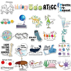10/30/50PCS Cute  Cartoon Biology Stickers Graffiti DIY Notebook Skateboard Phone Laptop Bike Car Decoration Funny Kids Toy Gift (ONLINE ORDER ONLY)