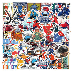 55pcs Cartoon Ice Hockey Stickers for Laptop, Phone, Water Bottle, Scooter, Suitcase, Refrigerator, Stationery (ONLINE ORDER ONLY)