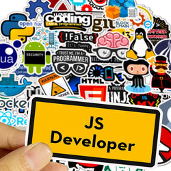 10/30/50PCS Kawaii programming Sticker Aesthetic PVC Stationery Children's Sketchbook Laptop Diary Scrapbook Supplies for Kids (ONLINE ORDER ONLY)