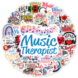 10/30/50PCS Kawaii Rock Stickers Music Retro Band Decal Skateboard Phone Laptop Luggage Bike Notebook Graffiti Sticker Kid Toy (Online Order Only)
