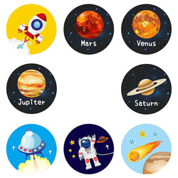 100-500PCS Children toys Space Planet Stickers school teacher Reward student stickers Scrapbooking stationery Decor (ONLINE ORDER ONLY)