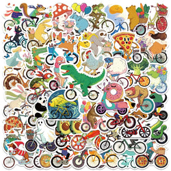 50PCS Animal Stickers for Bike, Car, Laptop, Guitar, Skateboard - Waterproof, Dog & Cat Designs (ONLINE ORDER ONLY)