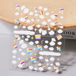 1Sheet Valentine's Day Decals 5D Nail Art Stickers Heart Self-Adhesive Slider Love Letters DIY Manicure Accessories "Dopamine" % (ONLINE ORDER ONLY)