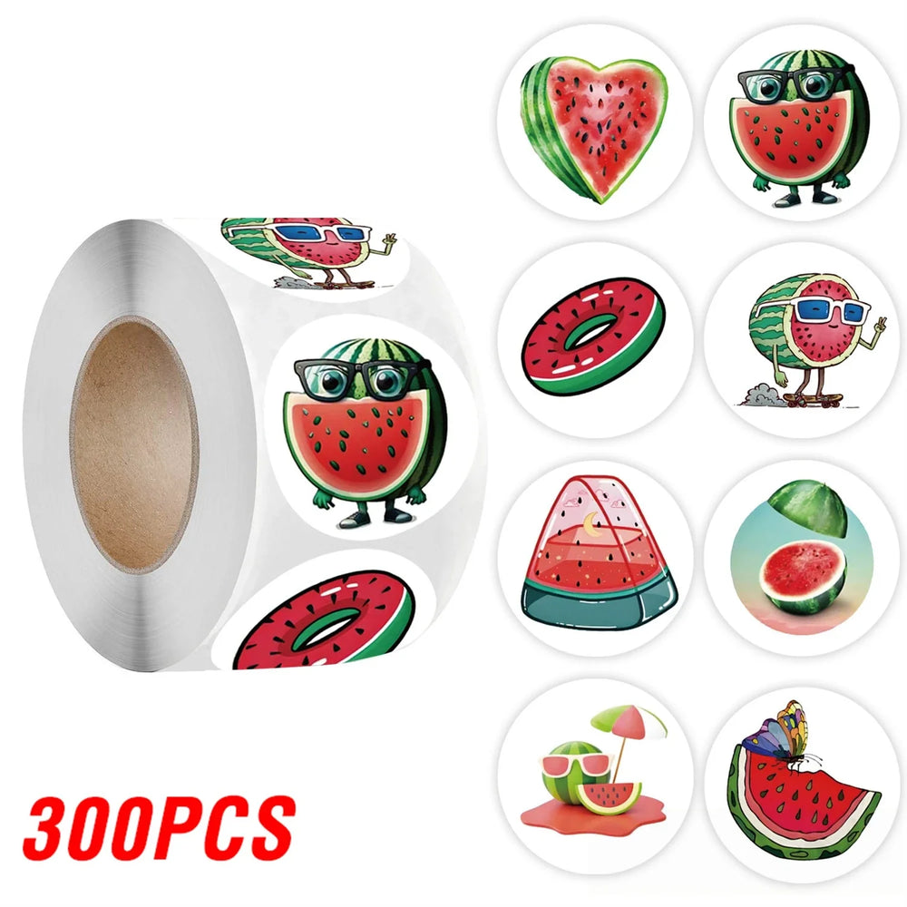 100-500pcs Summer Watermelon Stickers Crafts And Scrapbooking Stickers Kids Toys Book Decorative Sticker DIY Stationery (ONLINE ORDER ONLY)