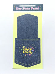 Korean Ins Creative Denim Pattern Stickers Scrapbooking Idol Album Decoration Sticker Aesthetic Personalized Kawaii Stationery (ONLINE ORDER ONLY)