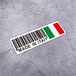 National Flag Bar Code Made in Germany Switzerland USA Italy Stickers Car Styling Vinyl Tape Motorcycle Decal Waterproof (ONLINE ORDER ONLY)
