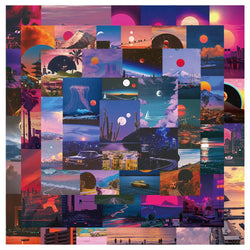 50pcs Sunset Landscape Stickers Aesthetic Art Waterproof Graffiti Decals Luggage Laptop Phone Skateboard Guitar Sticker (Online Order Only)