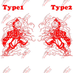Anime Sticker For Car Sticker Decoration Window Body Hood Creative Personality Big Stickers Die Cutting PVC Vinyl Decals (ONLINE ORDER ONLY)