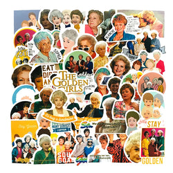 10/50PCS Fashion Stay Golden Girl Stickers Graffiti Waterproof DIY Snowboard Helmet Laptop Car Styling Vinyl Sticker Decal Gift (Online Order Only)