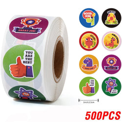 100-500pcs Teacher Reward Sticker Fun Motivation Animal Sticker For School Teacher Student Stationery Stickers (Online Order Only)