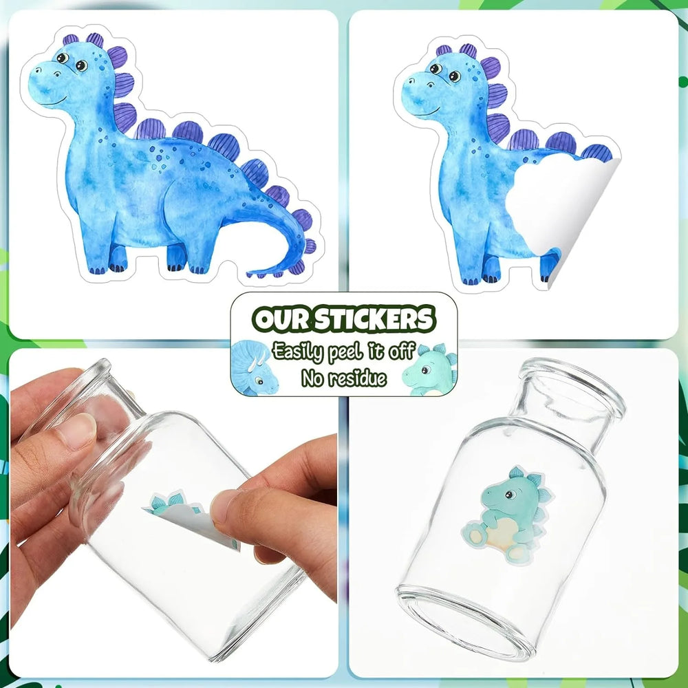 100-500pcs Dinosaur Animal Anomaly Shaped Sticker Decoration Gift Box Sticker Label Reward Stationery Sticker (ONLINE ORDER ONLY)