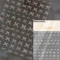 Chic Shiny Lace Pink Black White Bowknot Pearl Rhinestones Charming 3D Self Adhesive Nail Art Decoration Sticker Manicure Decals (Online Order Only)