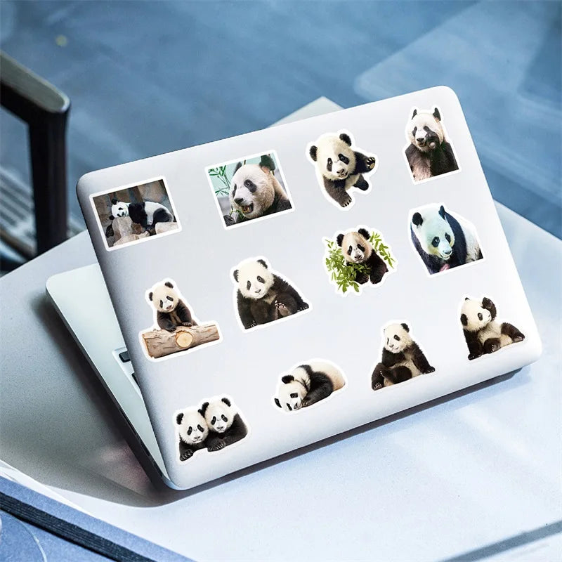 10/30/50PCS Cute Panda Life PVC Sticker Aesthetic Decoration Scrapbooking Korean Stationery Hand Accounting School Supplies (ONLINE ORDER ONLY)