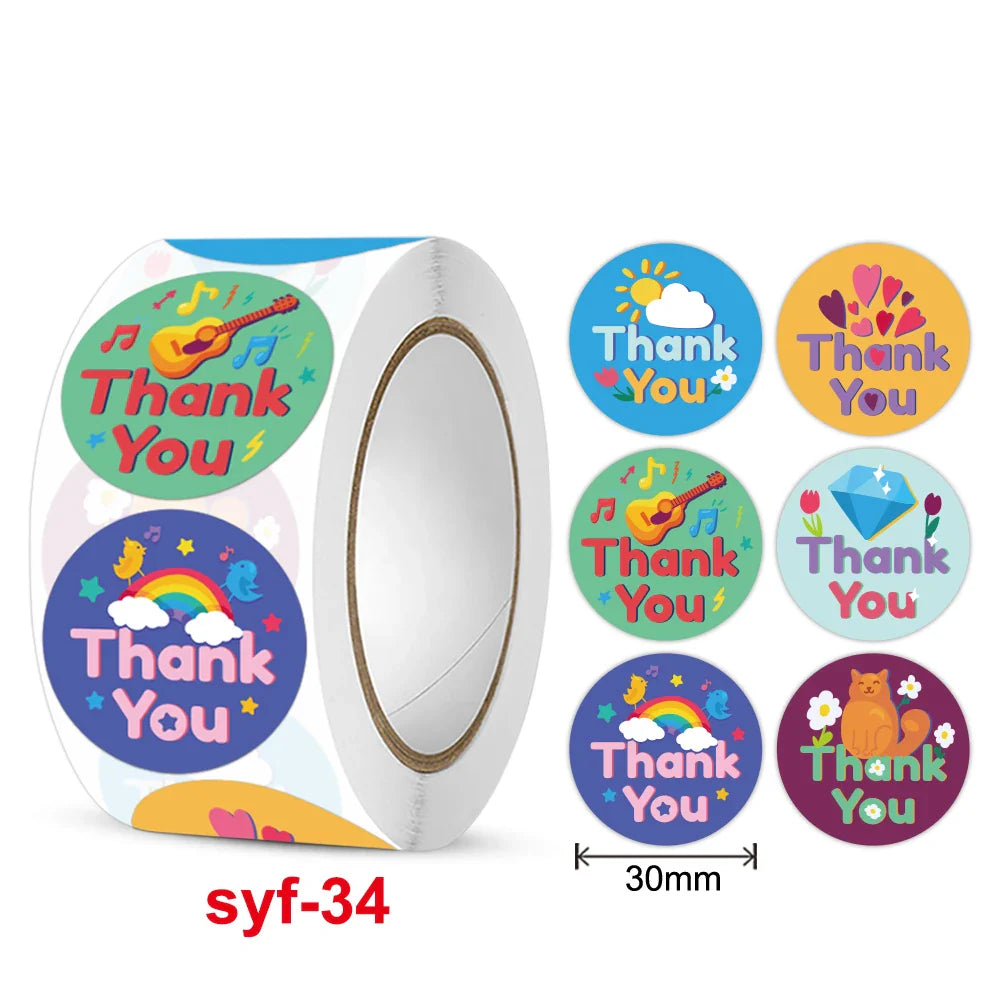 New  Sticker  Dog Cat Kids Reward Sticker Yellow Labels Happy Animal dog   Sticker Kids Toys School Teacher Student Stationery (Online Order Only)