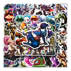 50pcs League of Legends Stickers for Laptop, Phone, Car, Scooter, Suitcase, Water Bottle, Stationery, Refrigerator (ONLINE ORDER ONLY)